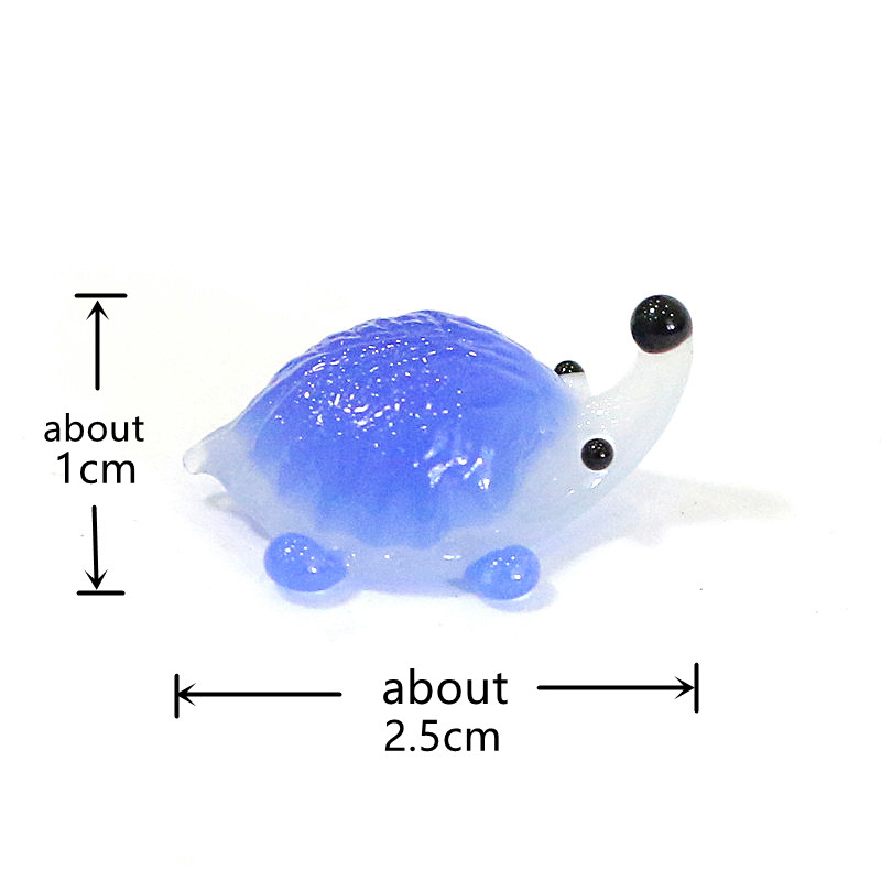 Handmade Mini Glass Hedgehog F - Bonsai Garden Japan recension och pris