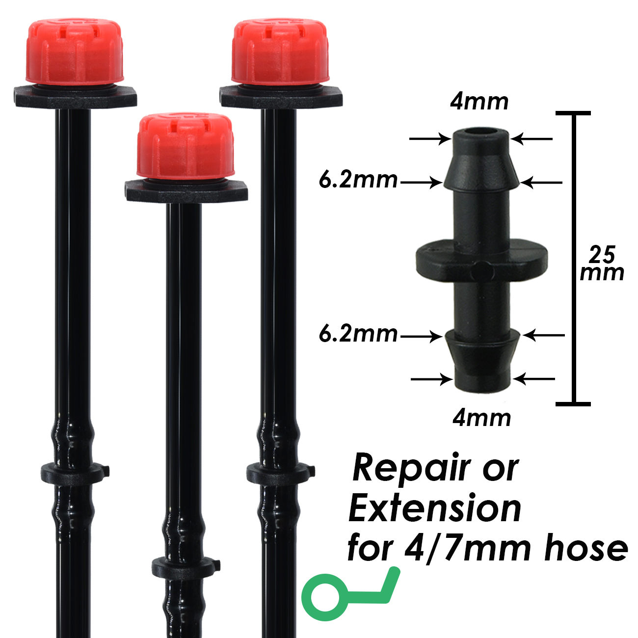 KESLA 50pcs 1/4''Hose Connecto - Bonsai Garden Youtube recension och pris