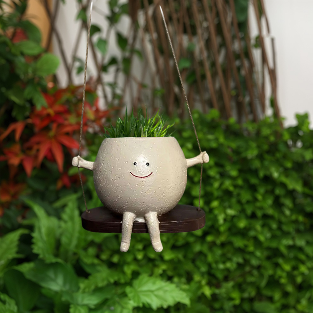 Chair/Swing Smile Face Planter - Japanese Garden Bonsai recension och pris