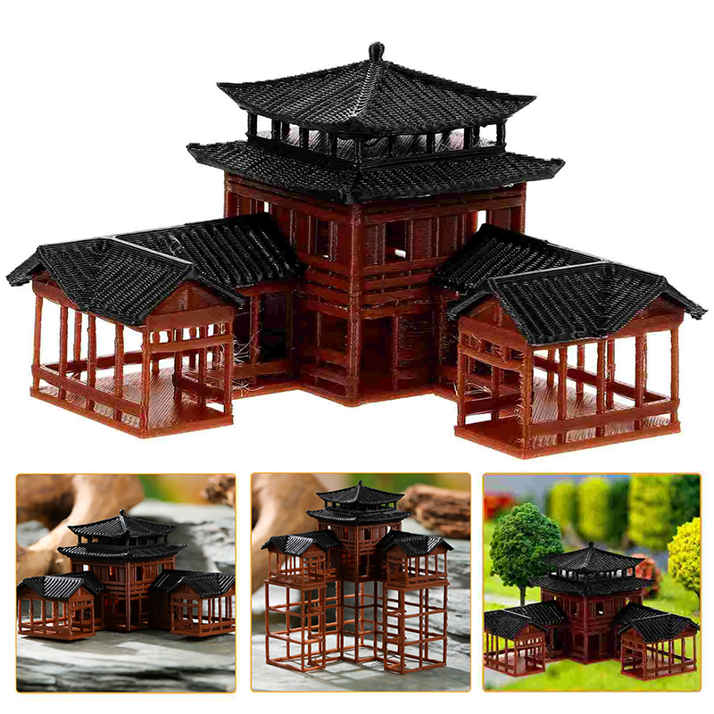 Ancient Building Model Miniatu - Japanese Garden Bonsai recension och pris