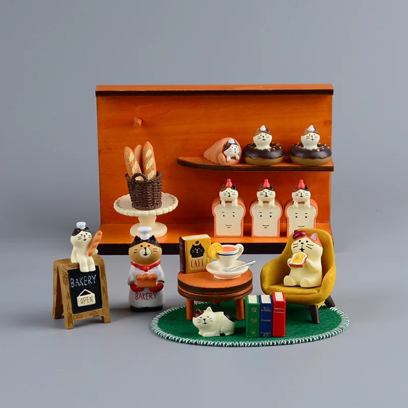 Zakka Style Cartoon Cat Bread  - Bonsai Garden Japan recension och pris