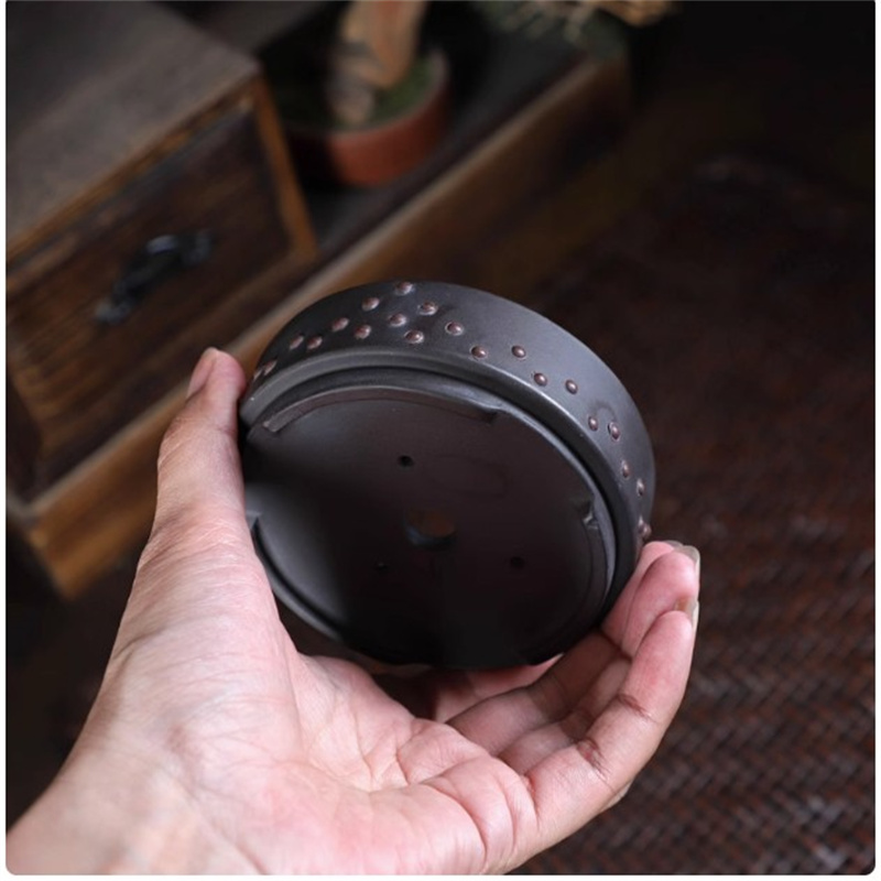 Ceramic Round Bonsai Pot, Drum - Bonsai Garden Table recension och pris