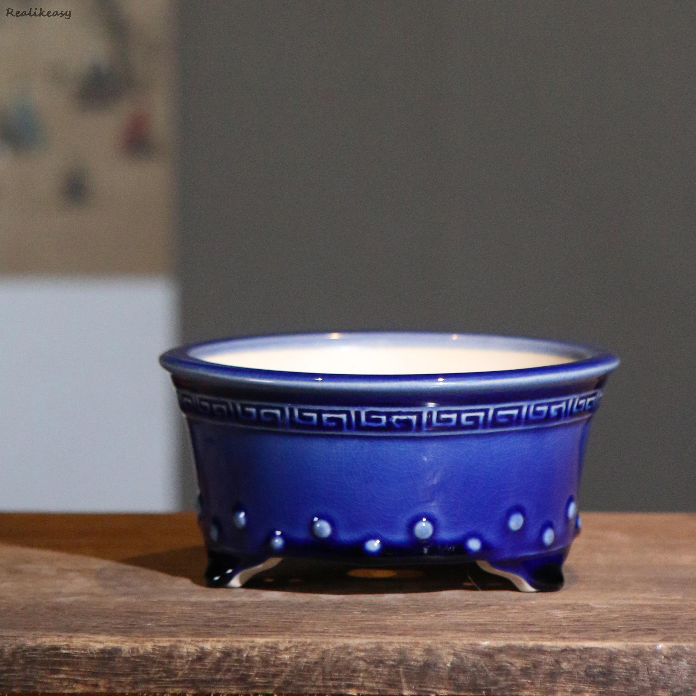 Purple Clay Flower Pot Ceramic - Japanese Garden Bonsai recension och pris