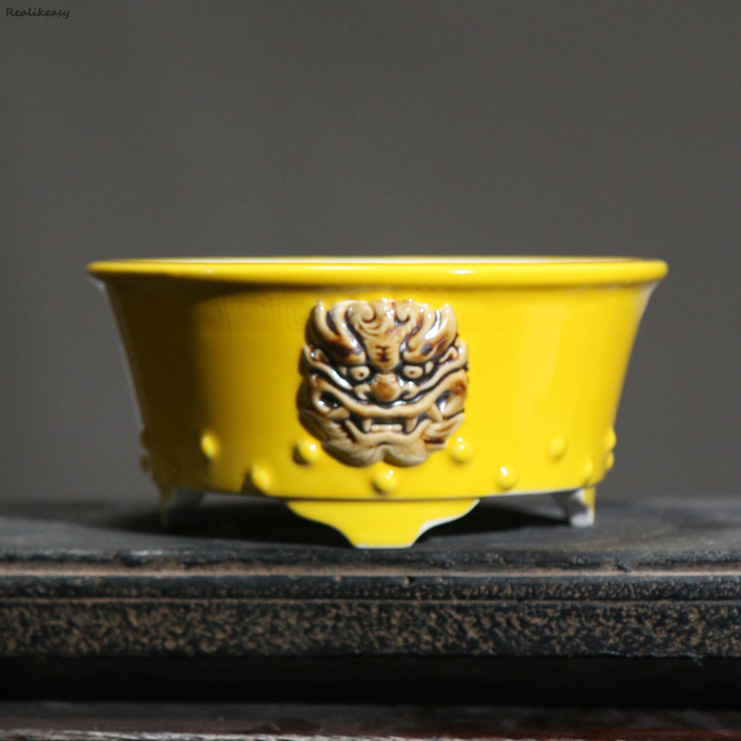 Purple Clay Flower Pot Ceramic - Japanese Garden Bonsai recension och pris