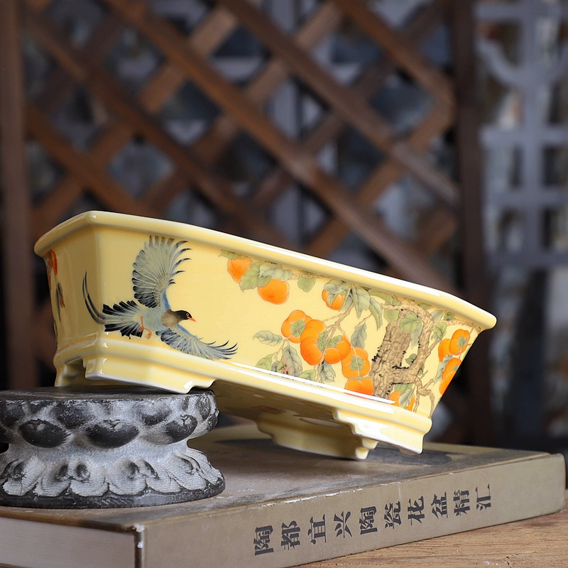 Porcelain Rectangle Bonsai Pot - Bonsai Garden Table recension och pris