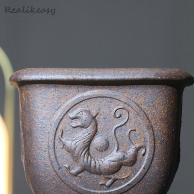 Purple Sand Flower Pot Hexagon - Japanese Garden Bonsai recension och pris
